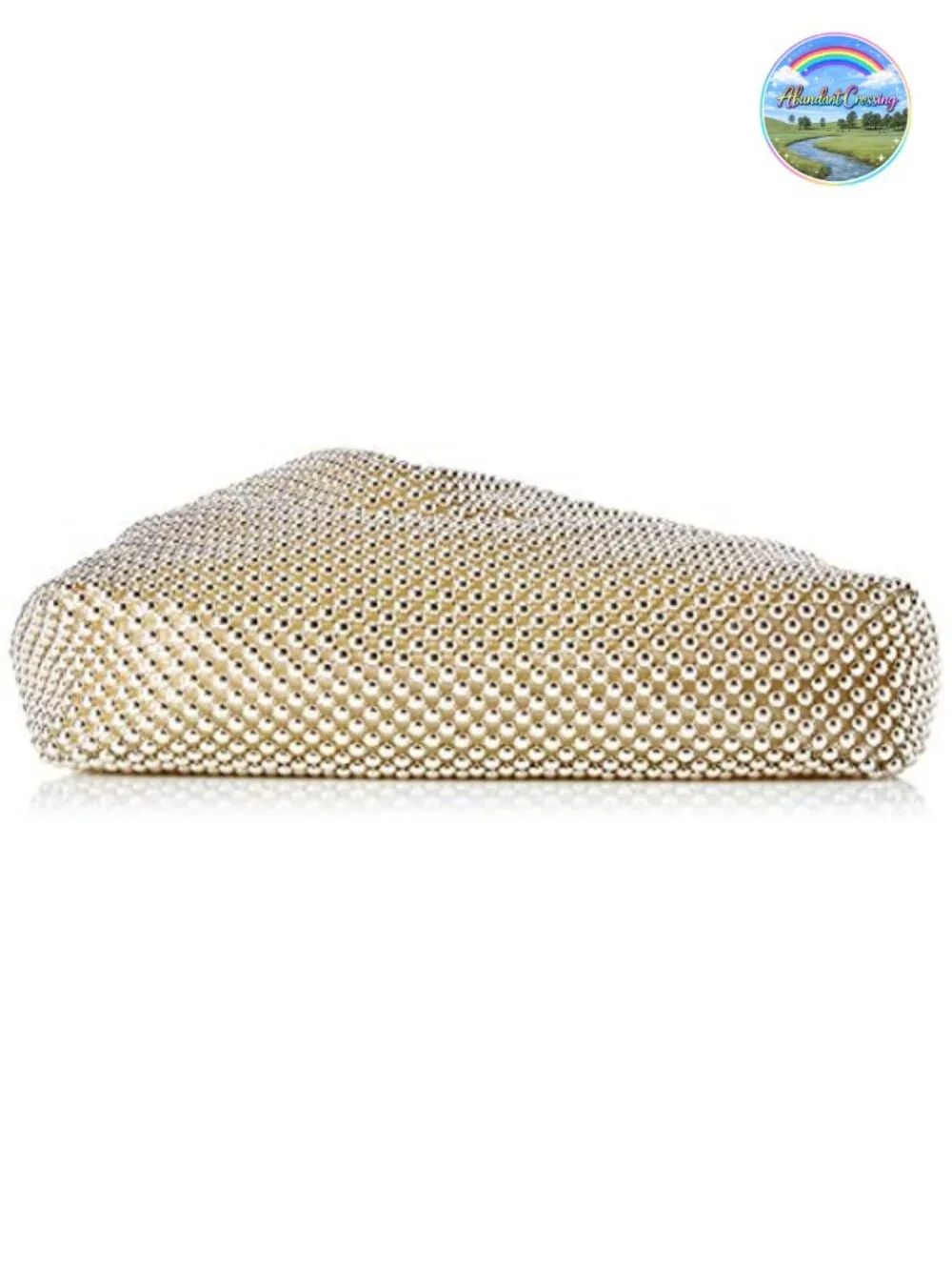 Jessica McClintock Mesh Evening Bag Clutch Ring Handle Formal Purse